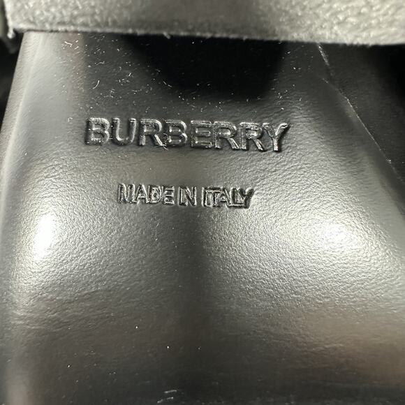 Burberry Ashlington 38/US 8 Leather Black Ankle Bootie Pointed Toe NIB $900 - Picture 9 of 11